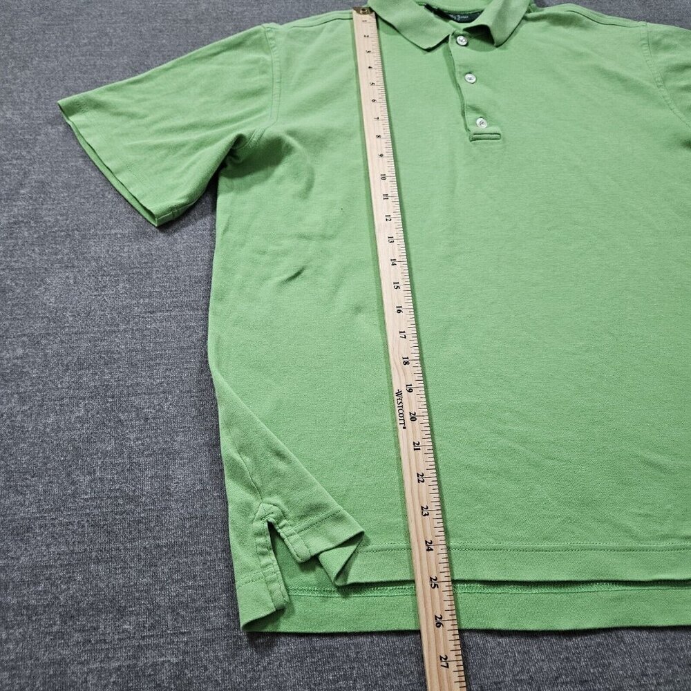Bobby Jones Polo Mens M Lot of 2 Yellow Green Stripes Cotton Golf Athleisure - Picture 7 of 16